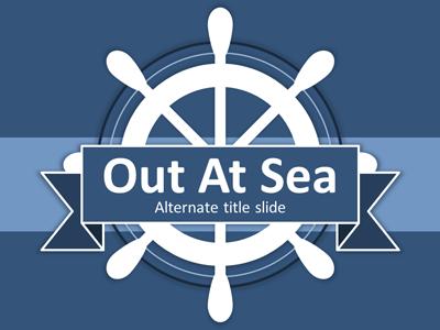 Slide 3 layout from the Out At Sea presentation deck.