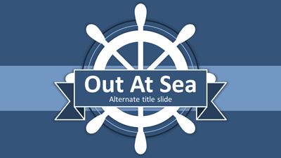 Slide 3 layout from the Out At Sea presentation deck.
