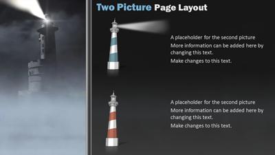 Slide 3 layout from the Lighthouse Beacon presentation deck.