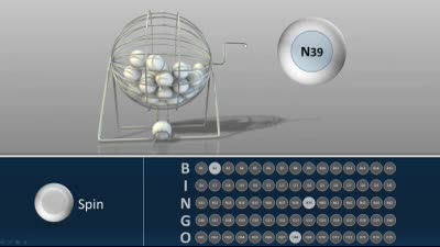Bingo Interactive PowerPoint Template layout preview.