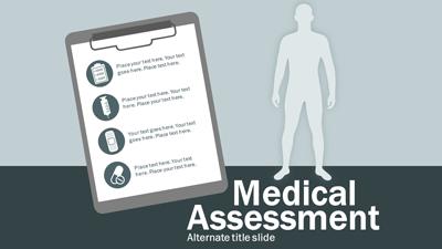 Slide 3 layout from the Medical Assessment presentation deck.