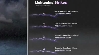 Slide 2 layout from the Stormy Waters presentation deck.