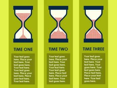 Slide 3 layout from the Hourglass Time Tracker presentation deck.