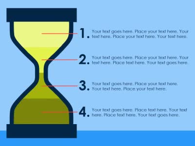 Slide 4 layout from the Hourglass Time Tracker presentation deck.