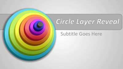 Stacked Circles PowerPoint Template layout preview.