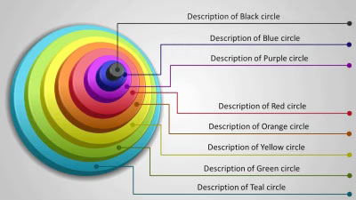 Slide 2 layout from the Stacked Circles Reveal presentation deck.