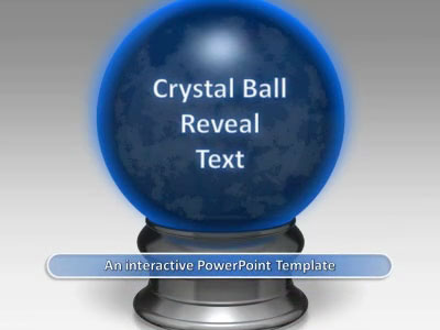 Crystal Ball Reveal PowerPoint Template layout preview.