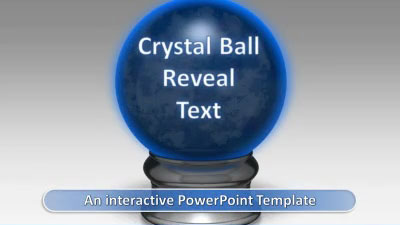 Crystal Ball Reveal PowerPoint Template layout preview.
