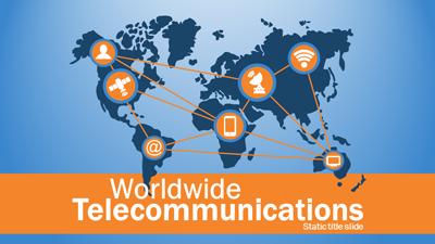 Slide 2 layout from the Worldwide Telecomm presentation deck.