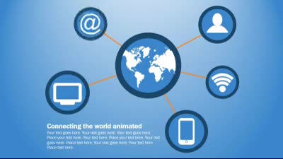 Slide 3 layout from the Worldwide Telecomm presentation deck.