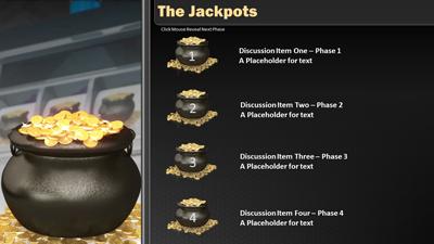 Slide 2 layout from the Jackpot Winner presentation deck.