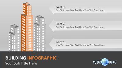 Slide 3 layout from the Building Infographic presentation deck.