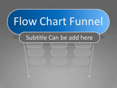 Flow Chart Funnel PowerPoint Template layout preview.