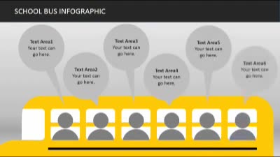 Slide 2 layout from the School Bus Infographics presentation deck.