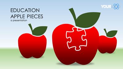 Education Puzzle PowerPoint Template layout preview.
