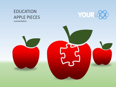 Education Puzzle PowerPoint Template layout preview.