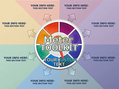 Meter Toolkit PowerPoint Template layout preview.