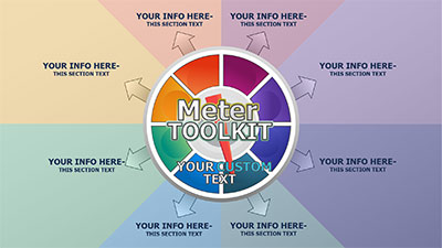 Meter Toolkit PowerPoint Template layout preview.