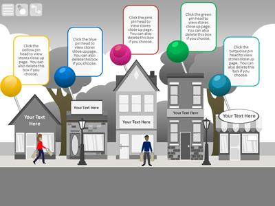 Slide 4 layout from the The Business Strip presentation deck.