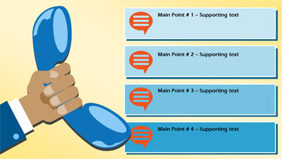 Slide 3 layout from the Reaching Out To Communicate presentation deck.