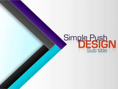 Simple Push Design PowerPoint Template layout preview.