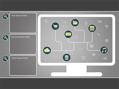 Slide 4 layout from the Searching The Web presentation deck.