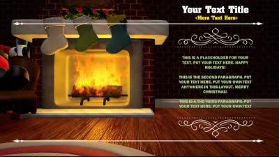 Slide 2 layout from the Warm Christmas Wishes presentation deck.