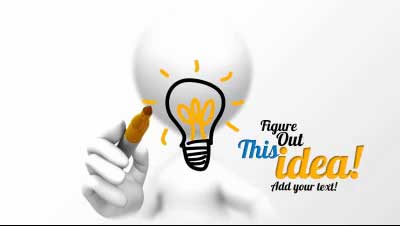 Figure Out This Idea PowerPoint Template layout preview.