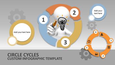 Circle Cycles PowerPoint Template layout preview.