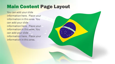 Slide 2 layout from the Brazilian Flag Wave presentation deck.