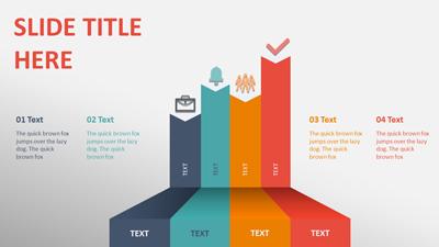 Slide 2 layout from the Ribbon Arrows Infographic PowerPoint Slides presentation deck.