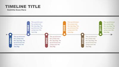 Slide 2 layout from the A Timeline PowerPoint Template presentation deck.