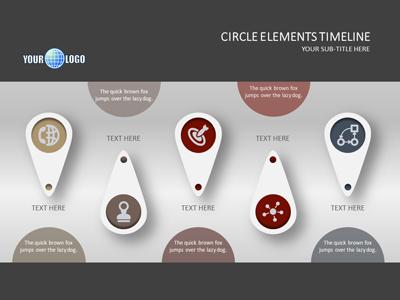 Slide 4 layout from the Circle Elements presentation deck.