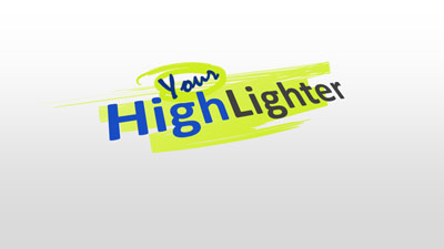 Your Highlighter PowerPoint Template layout preview.