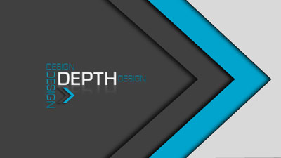 Design Depth PowerPoint Template layout preview.