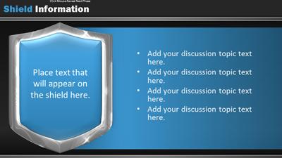 Slide 2 layout from the Shield Protection presentation deck.