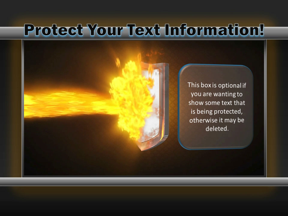 Shield Protection PowerPoint Template layout preview.