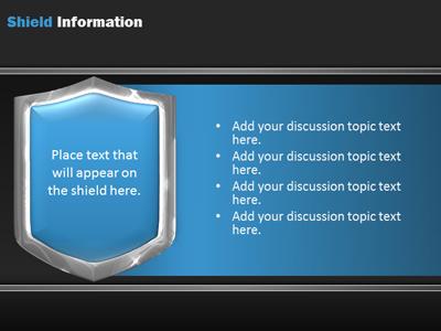 Slide 2 layout from the Shield Protection presentation deck.