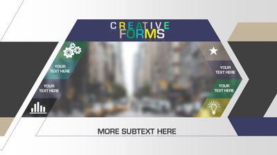 Creative Forms PowerPoint Template layout preview.