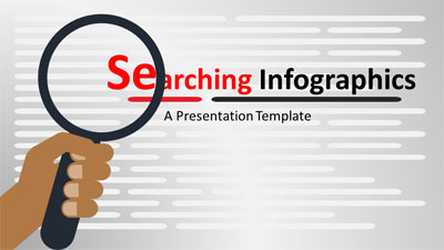 Search Infographics PowerPoint Template layout preview.