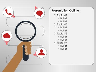 Slide 3 layout from the Searching Infographics presentation deck.