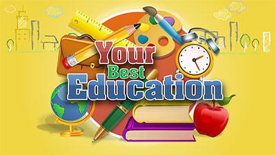 Your Best Education PowerPoint Template layout preview.