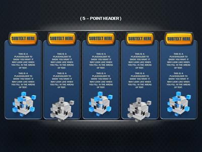 Slide 4 layout from the Sleek Element presentation deck.