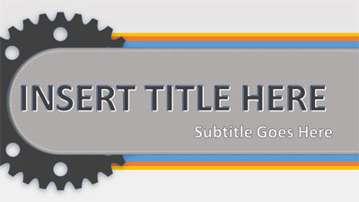 Gears Infographic Toolkit PowerPoint Template layout preview.