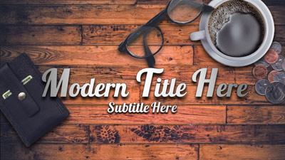 Modern Rustic Coffeeshop PowerPoint Template layout preview.