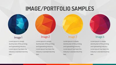 Slide 2 layout from the Polygon Infographic Toolkit presentation deck.