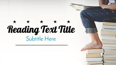 Reading Exploration PowerPoint Template layout preview.