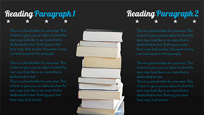 Slide 3 layout from the Reading Exploration presentation deck.