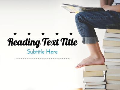 Reading Exploration PowerPoint Template layout preview.
