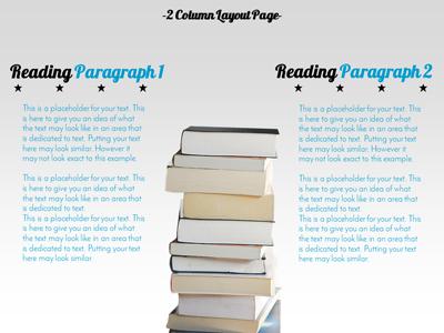 Slide 3 layout from the Reading Exploration presentation deck.